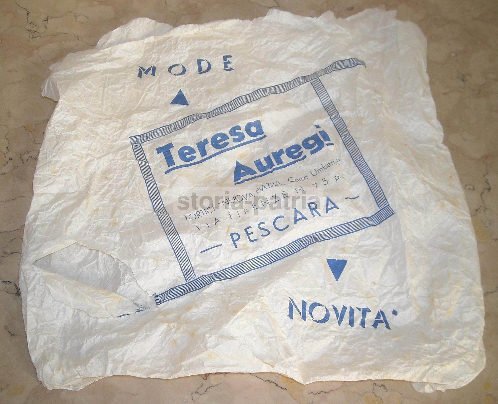 Abbigliamento, Moda, Abruzzo, Pescara, Auregi, Incarto Pubblicitario, Da Collezione immagine 2