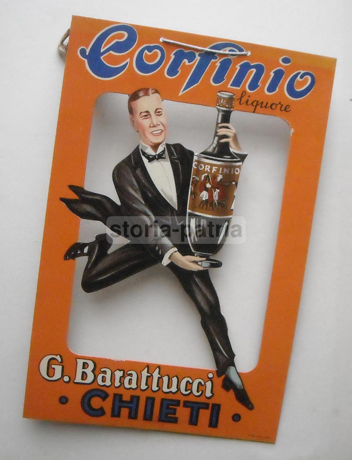 Abruzzo, Chieti, Liquori, Corfinio, Barattucci, Rara Inusuale Locandina Pubblicitaria immagine 9