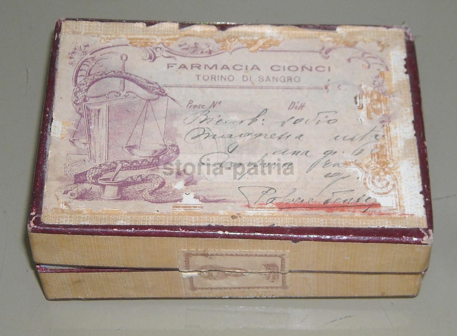 Abruzzo, Torino Di Sangro, Medicina, Farmacia, Antica Pubblicitaria Farmaceutica immagine 1