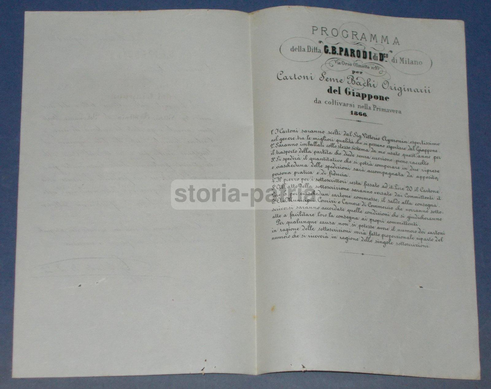 Agraria, Cartoni Semi Bachi Originari Del Giappone, Pubblicitaria Parodi, Milano immagine 3