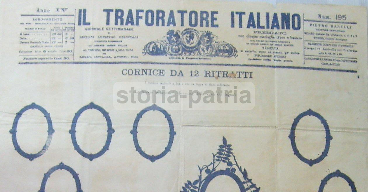 Artigianato, Pedagogia, Arte Del Traforo, Legno, Intaglio, Araldica, Cornice, Ritratti immagine 1