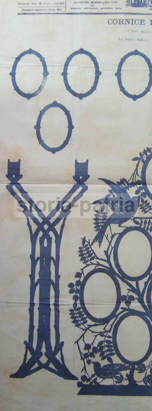 Artigianato, Pedagogia, Arte Del Traforo, Legno, Intaglio, Araldica, Cornice, Ritratti immagine 3
