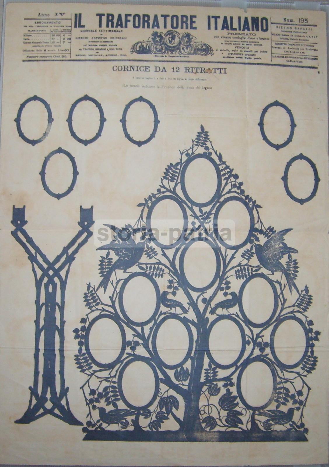 Artigianato, Pedagogia, Arte Del Traforo, Legno, Intaglio, Araldica, Cornice, Ritratti immagine 7