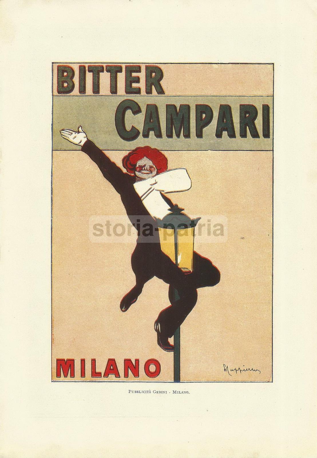 Auto, Automobilismo, Batterie Hensemberger, Luce, Bitter Campari, Pubblicita, Stampa immagine 3