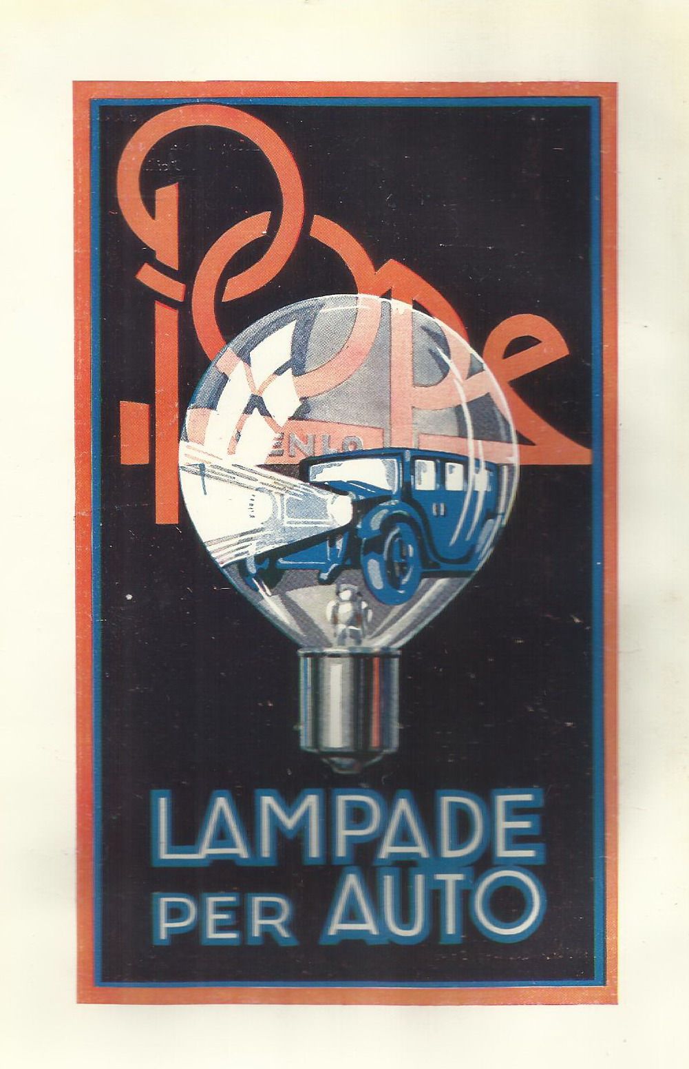 Automobili d'Epoca, Auto Itala, Torino, Illuminazione, Lampade Per Auto, Pubblicita immagine 1