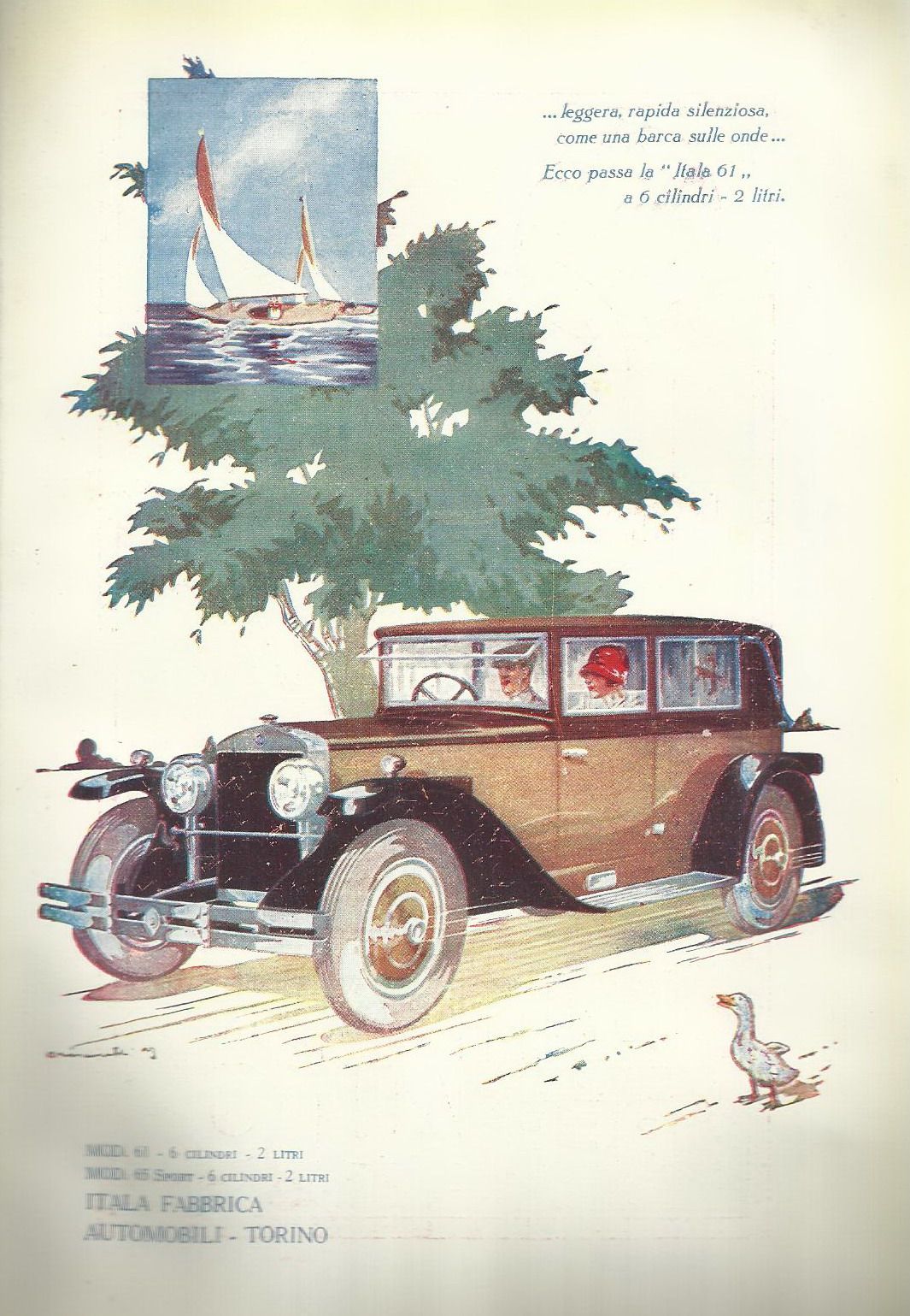 Automobili d'Epoca, Auto Itala, Torino, Illuminazione, Lampade Per Auto, Pubblicita immagine 2