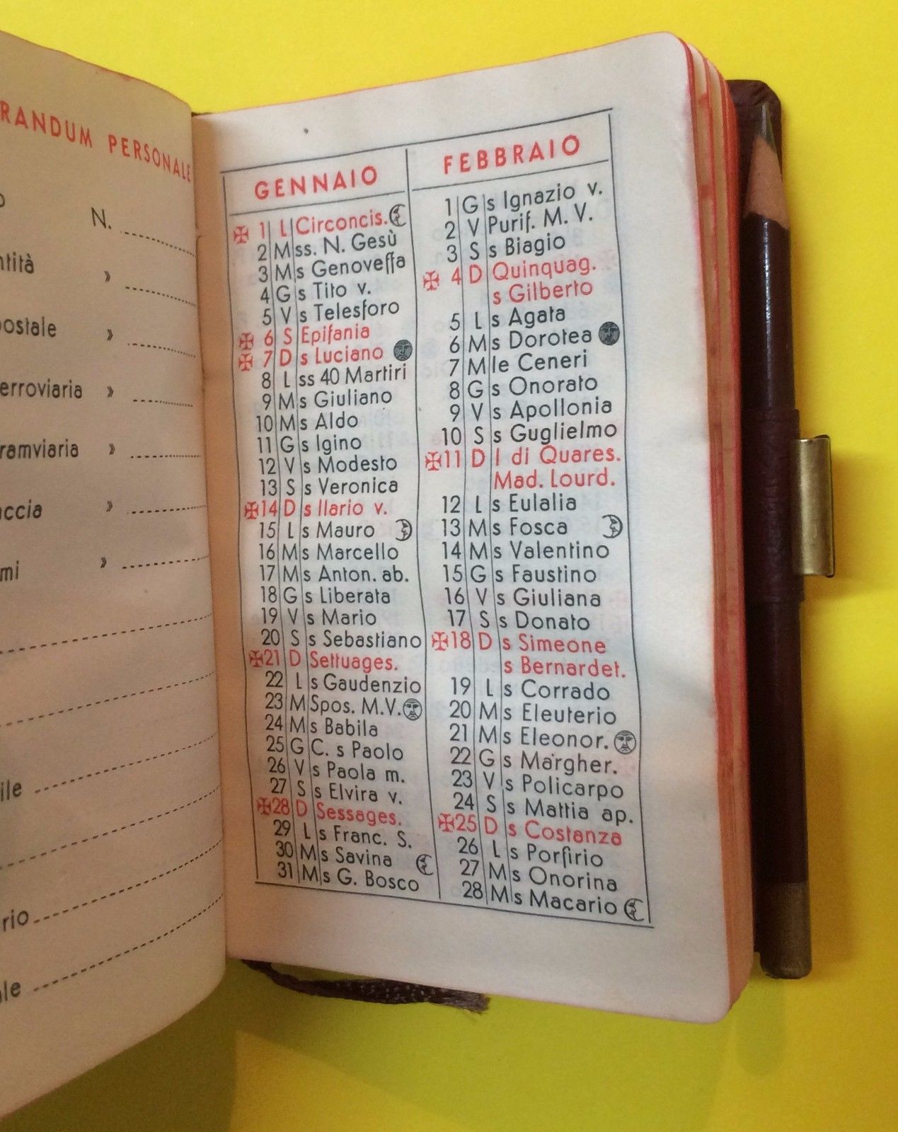 Automobili, Motori, Graziosa Pubblicitaria d'Epoca, Auto Fiat, Da Collezione, Agenda immagine 4