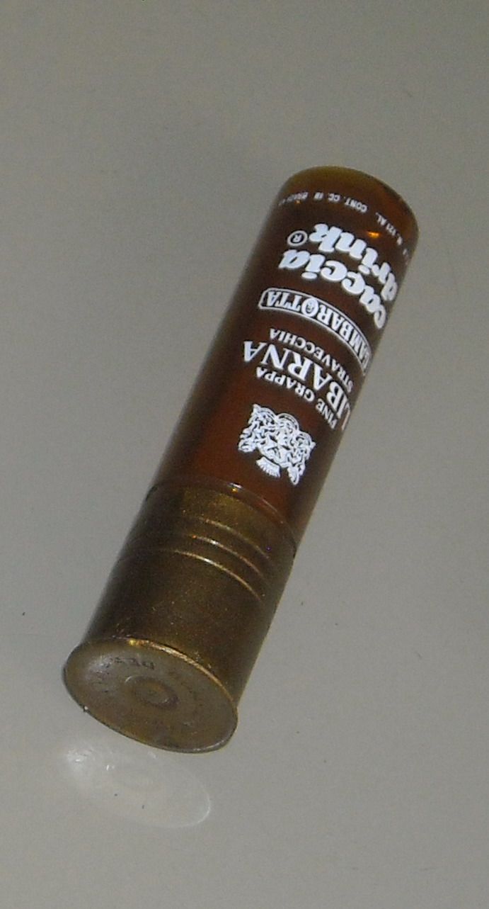 Caccia, Cartuccia, Inusuale Pubblicitaria, Liquori Gambarotta, Grappa Libarna immagine 2