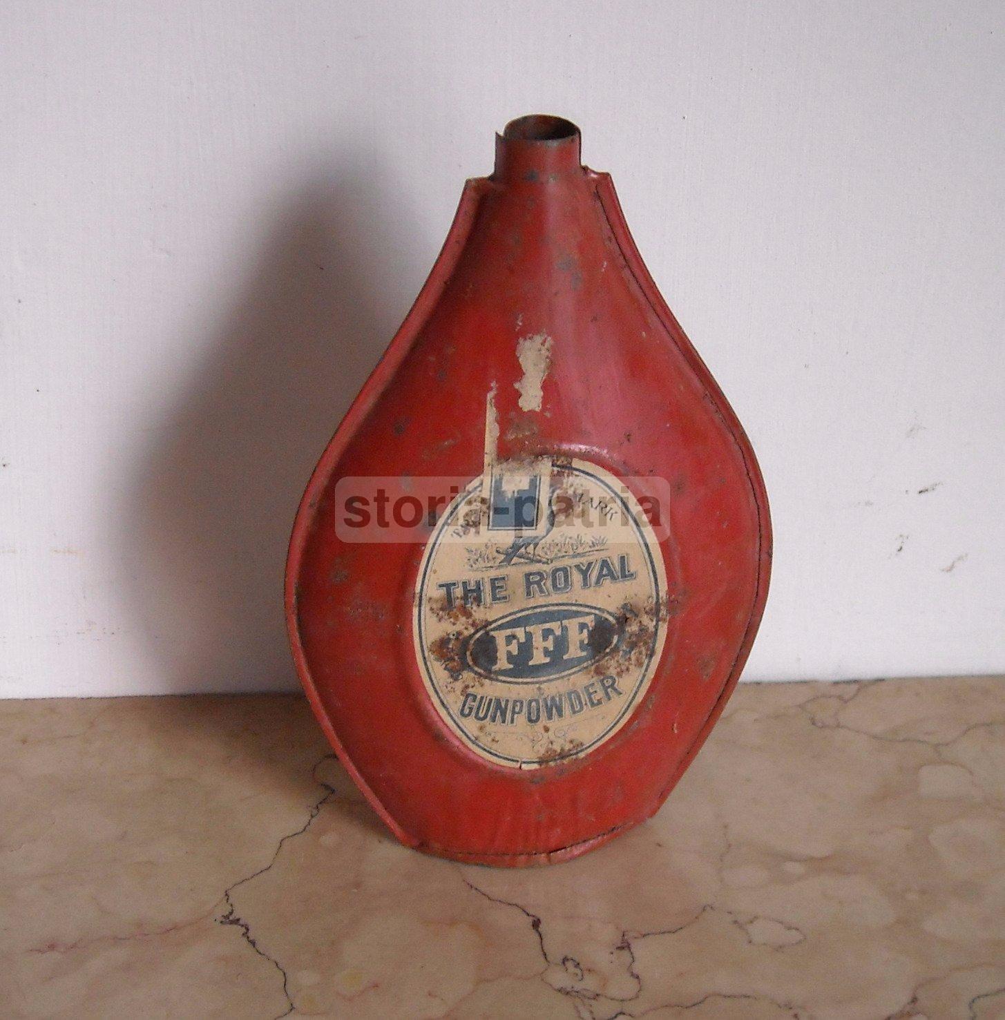 Caccia E Cacciatori, Polvere Da Sparo, Antico Contenitore, Pubblicitario, Gunpowder immagine 1