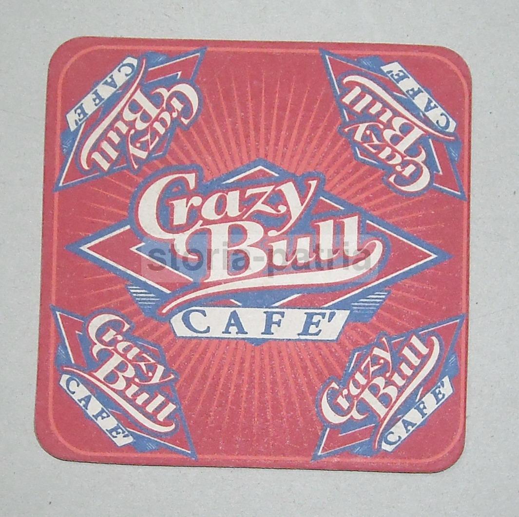 Caffe, Decorativo Sottobicchiere Pubblicitario, Da Collezione, Crazy Bull Cafe immagine 1