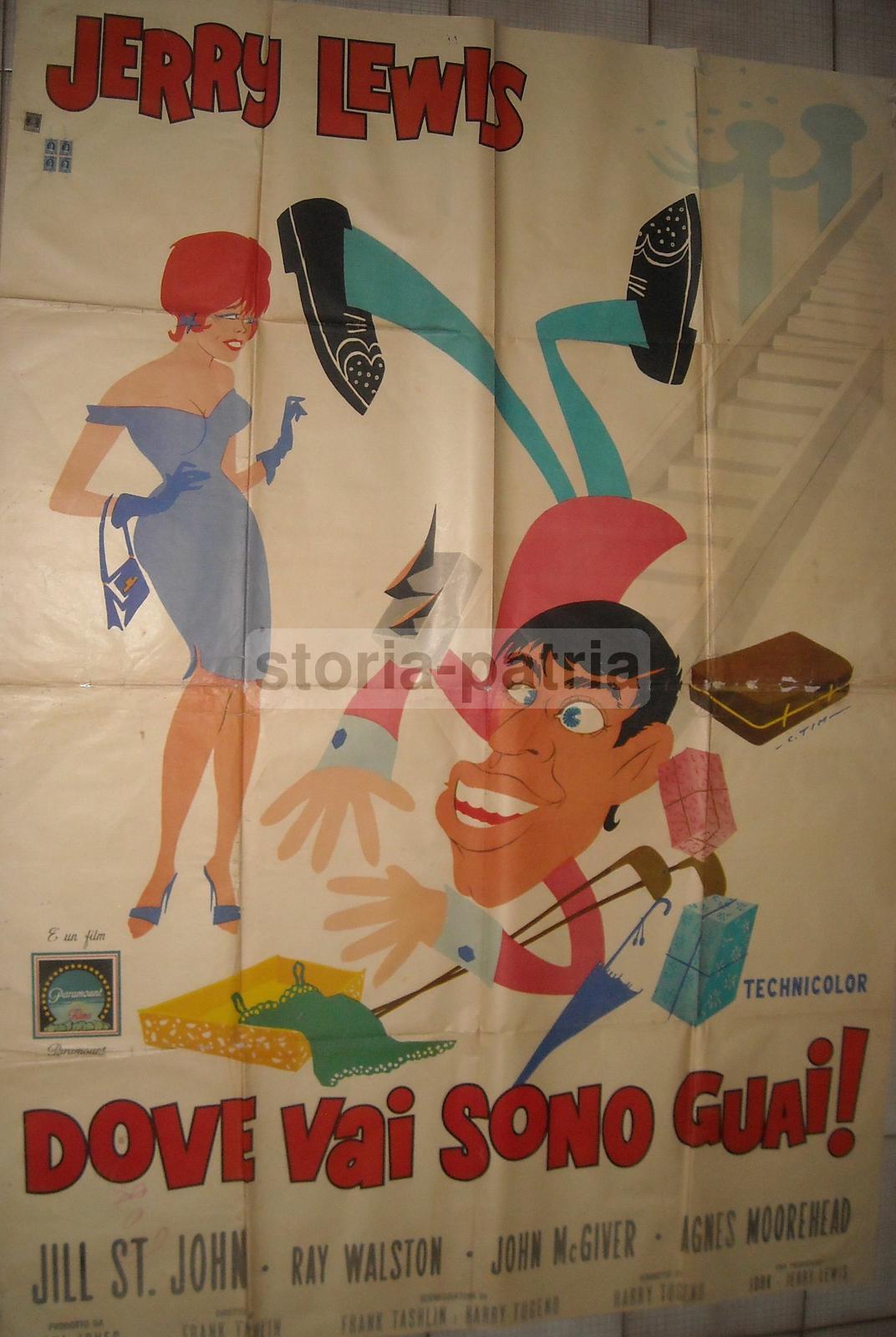 Cinema, Commedia Americana, Jerry Lewis, Jork, Comicita, Cartellonista Tim, Manifesto immagine 4
