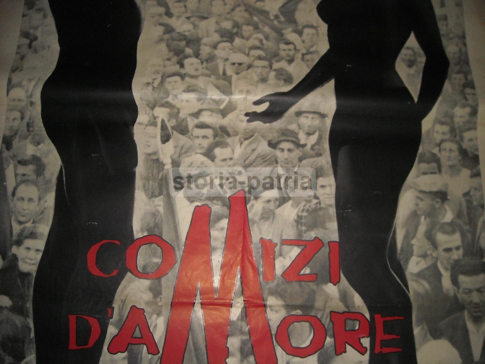 Cinema Darte, Pasolini, Comizi Damore, Moravia, Musatti, Bini, Grande Raro Manifesto immagine 1