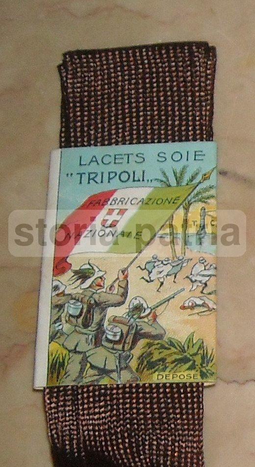 Colonie, Libia, Tripoli, Militaria, Grande Guerra, Tricolore, Raro Antico Laccio Seta immagine 2