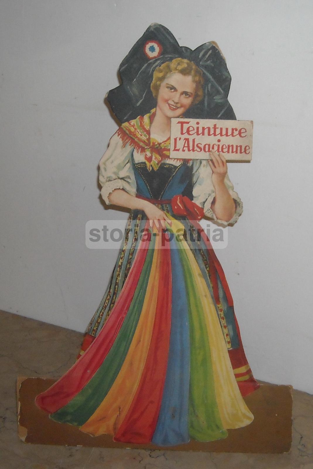 Colori, Tintura, Teinture Lalsacienne, Espositore Da Negozio, Bella Pubblicitaria immagine 1