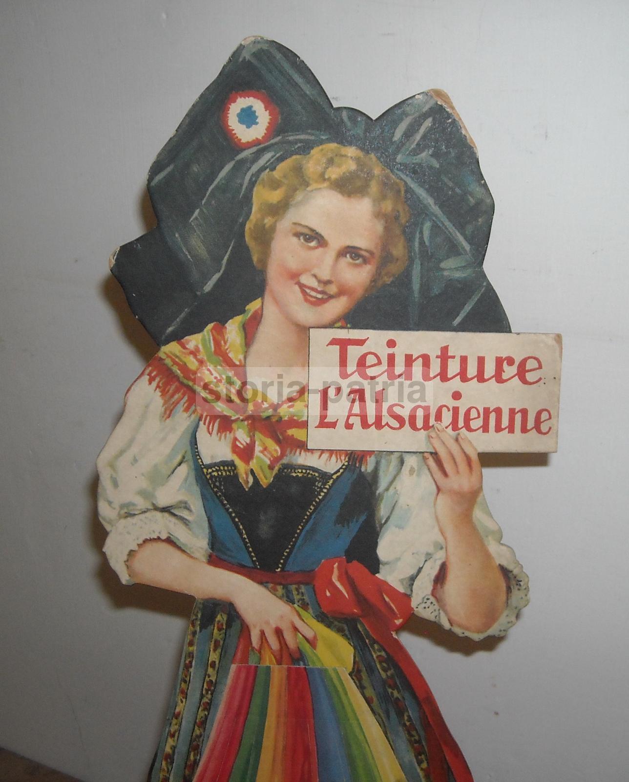 Colori, Tintura, Teinture Lalsacienne, Espositore Da Negozio, Bella Pubblicitaria immagine 2