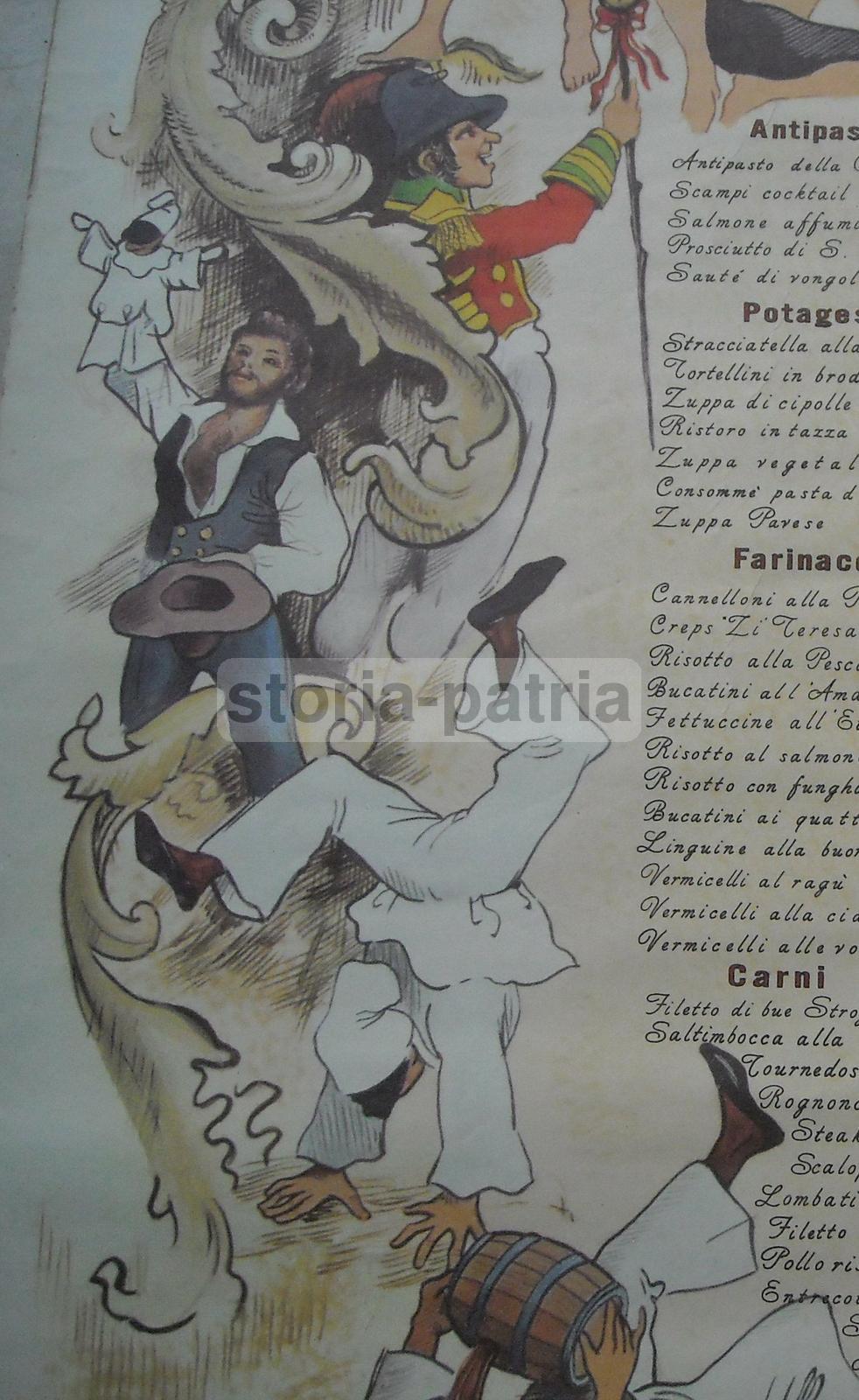 Cucina, Gastronomia, Ristoranti d'Epoca, Napoli, Folklore, Menu, Pesce, Kasslatter immagine 3