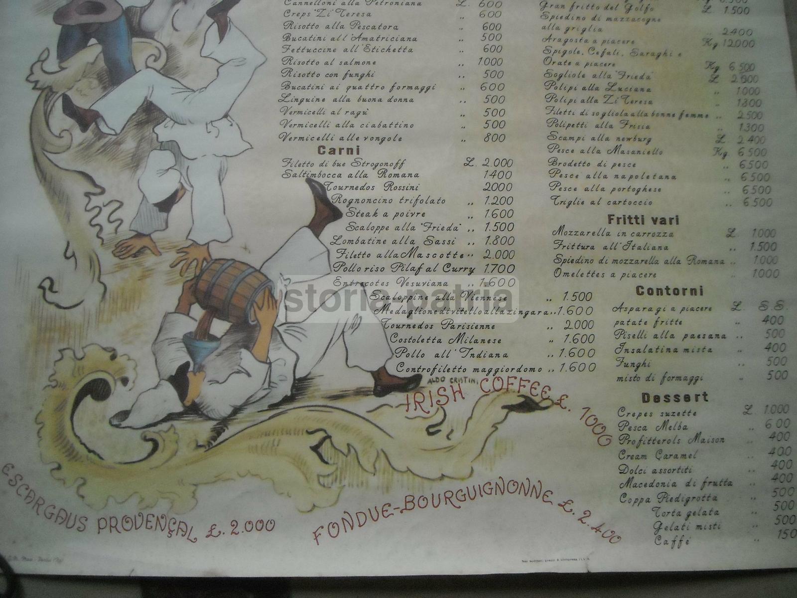 Cucina, Gastronomia, Ristoranti d'Epoca, Napoli, Folklore, Menu, Pesce, Kasslatter immagine 5