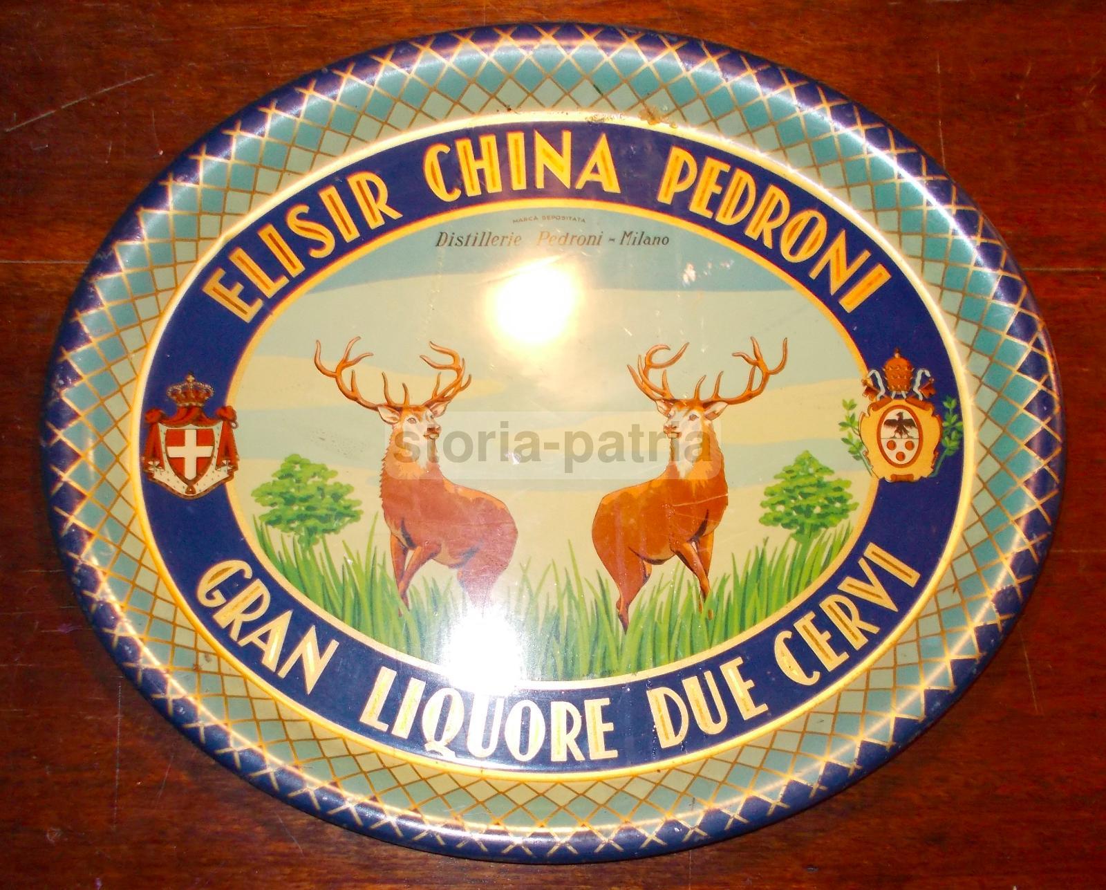 Distilleria, Liquori, Elisir China, Liquore Cervi, Araldica, Pedroni, Pubblicitaria immagine 15