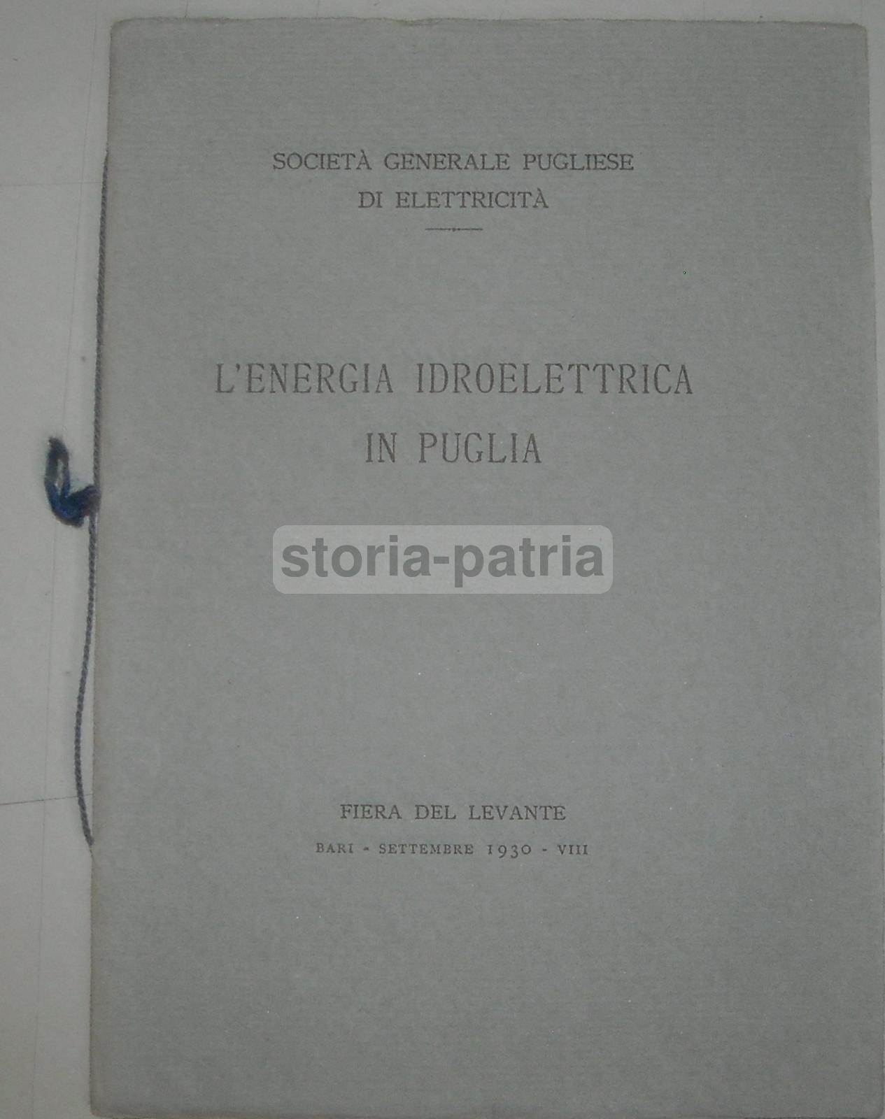 Elettricita, Rete Elettrica Pugliese, Puglia, Salento, Bari, Taranto, Con Due Mappe immagine 1