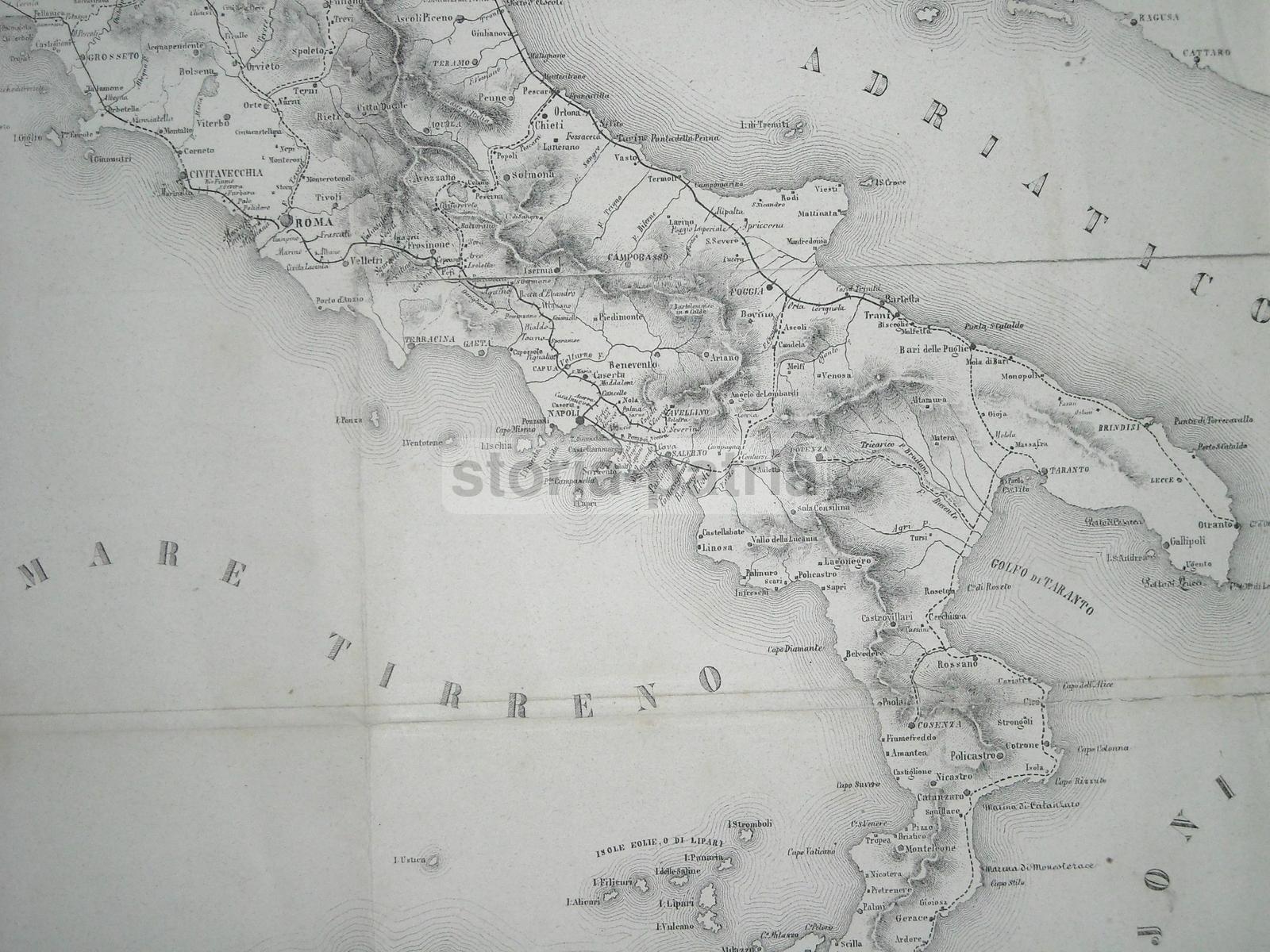 Ferrovie Italiane Al 1864, Strade Ferrate, Adriatiche, Siciliane, Sarde, Tirreniche immagine 3