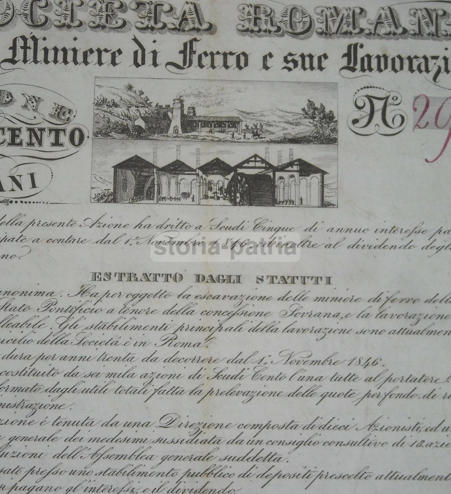 Geologia, Ferro, Miniere, Tolfa, Tivoli, Terni, Roma, 1849, Antica Societa Mineraria immagine 3