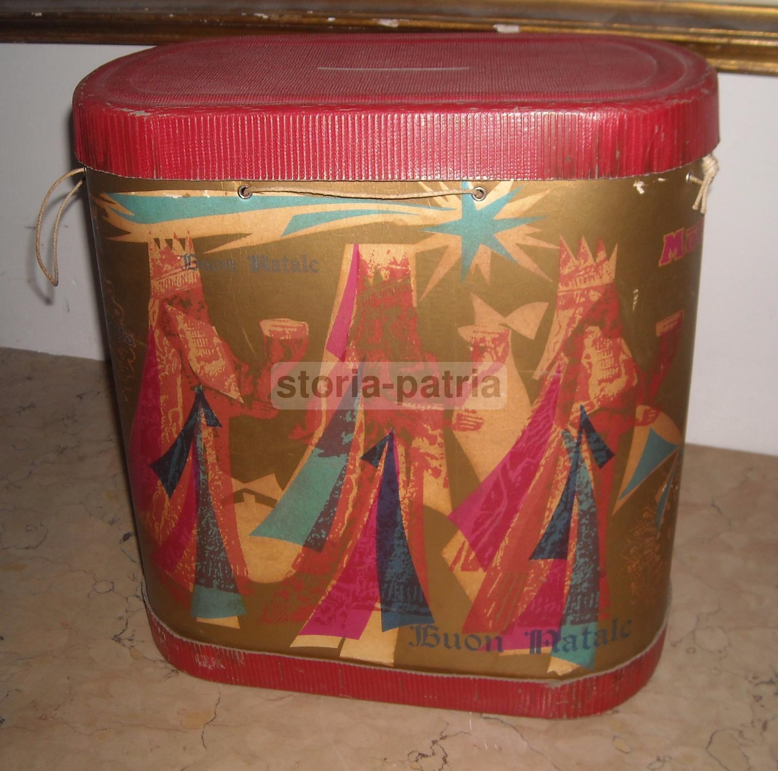 Grande Scatola Pubblicitaria, Dolciaria, Motta, Buon Natale, Re Magi, Decorativa immagine 1