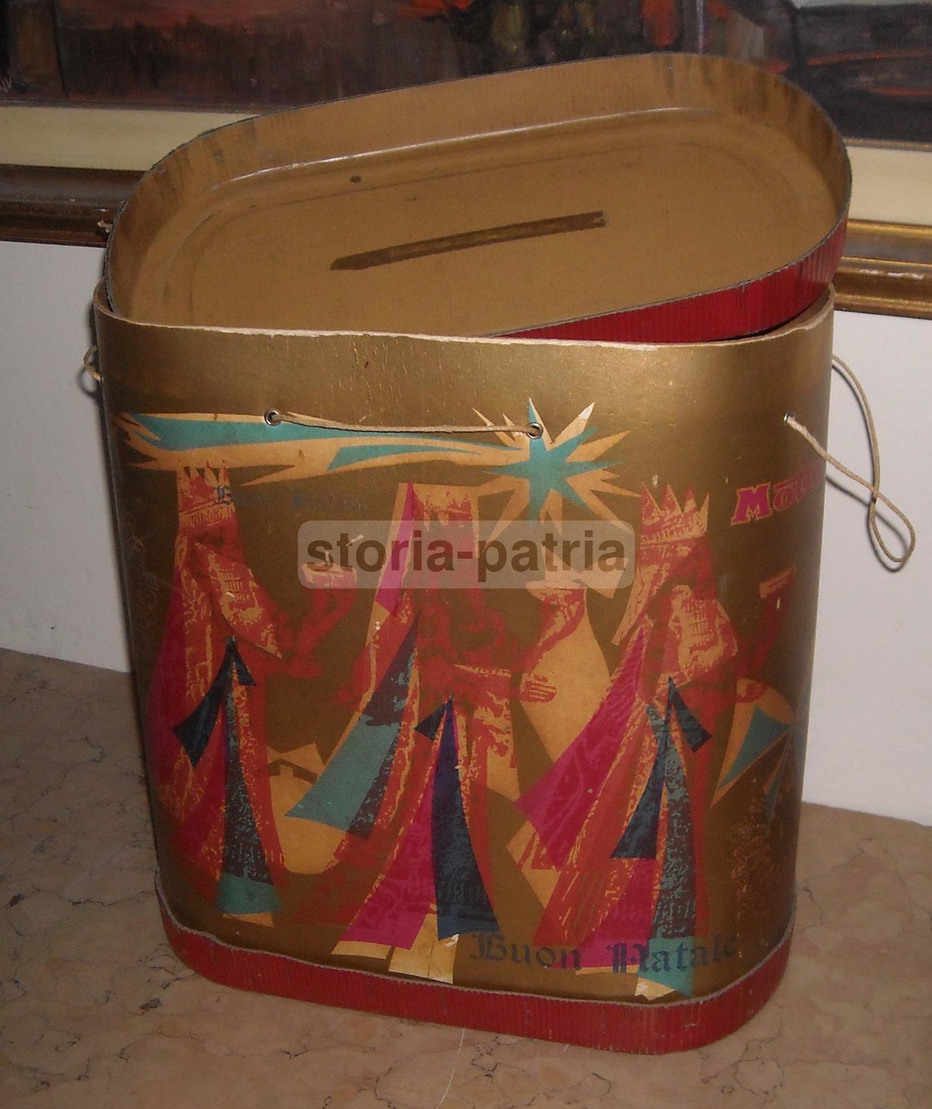 Grande Scatola Pubblicitaria, Dolciaria, Motta, Buon Natale, Re Magi, Decorativa immagine 2