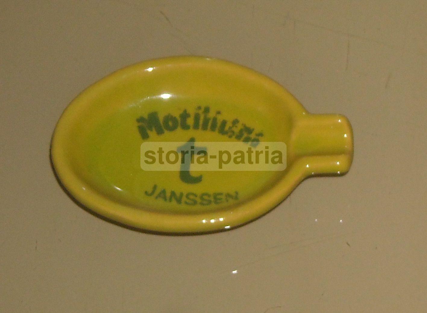 Inusuale Graziosa Piccola Ceramica, Pubblicitaria Motilium Janssen, Posacenere immagine 1