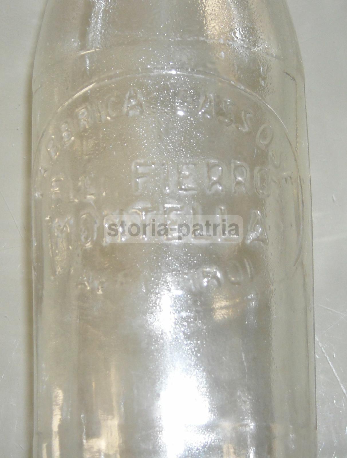 Irpinia, Avellino, Montella, Bottiglia Pubblicitaria, Da Collezione, Gassosa, Fierro immagine 2