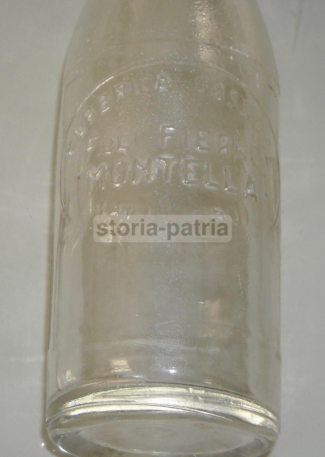 Irpinia, Avellino, Montella, Bottiglia Pubblicitaria, Da Collezione, Gassosa, Fierro immagine 4