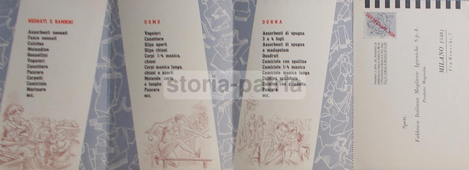 Maglieria, Abbigliamento Uomo Donna Bambini, Depliant Pubblicitario, Magnolia, 900 immagine 1