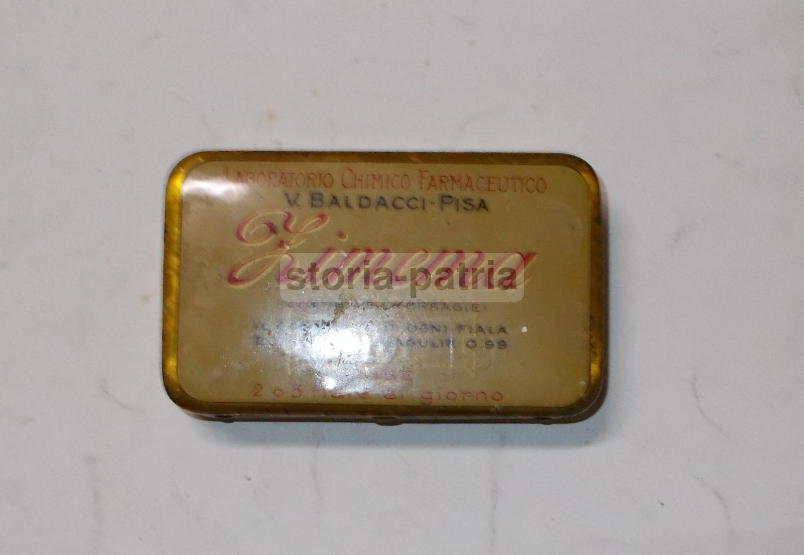 Medicina, Farmacia, Pubblicitaria Farmaceutica, Emorragie, Pisa, Baldacci, Astuccio immagine 5