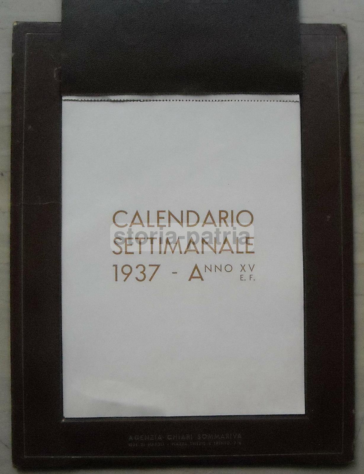Napoli, Calendario Artistico, Pubblicitario, Chiari Sommariva, Giornali Napoletani immagine 2