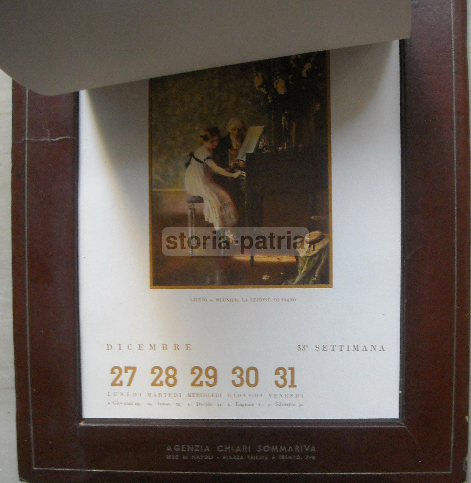 Napoli, Calendario Artistico, Pubblicitario, Chiari Sommariva, Giornali Napoletani immagine 5