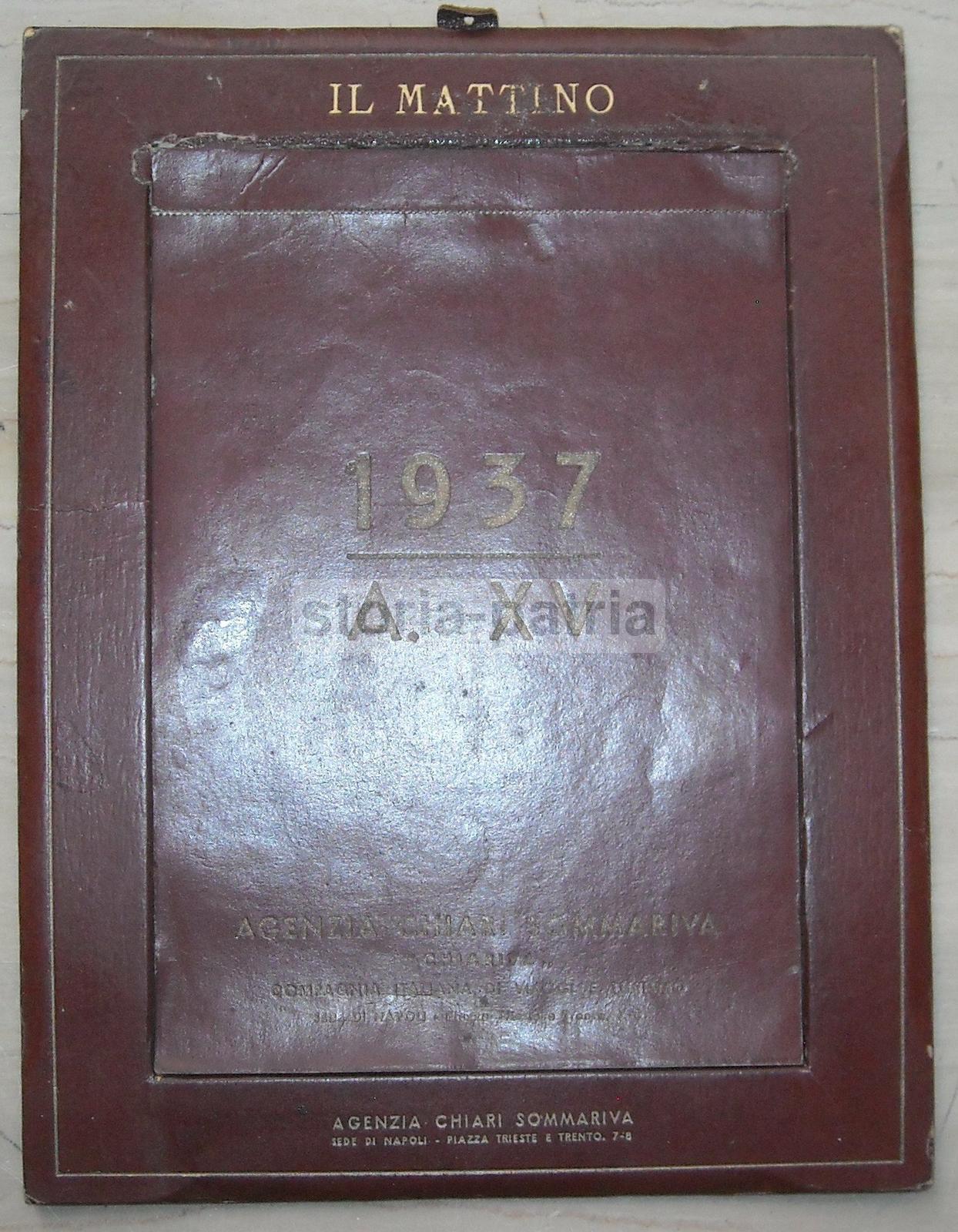 Napoli, Calendario Artistico, Pubblicitario, Chiari Sommariva, Giornali Napoletani immagine 6