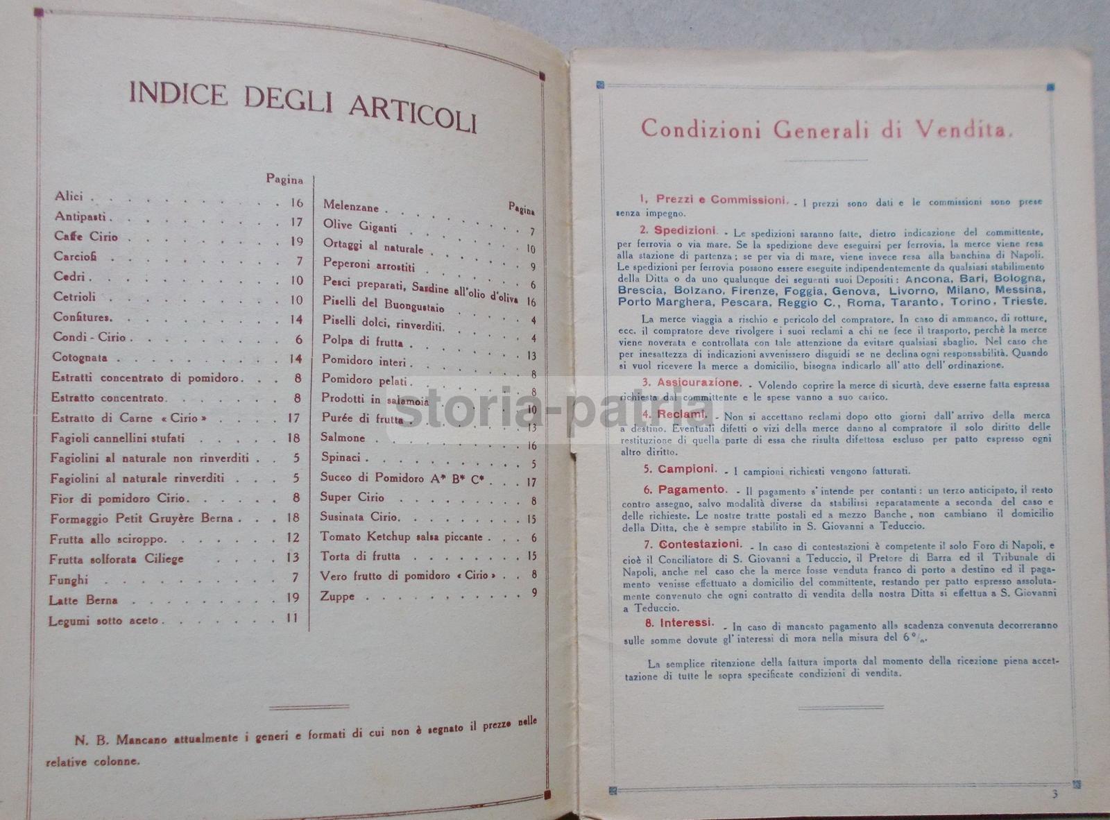 Napoli, Cucina, Conserve, Legumi, Funghi, Zuppe, Salamoia, Frutta, Pesce, Caffe, Cirio immagine 7