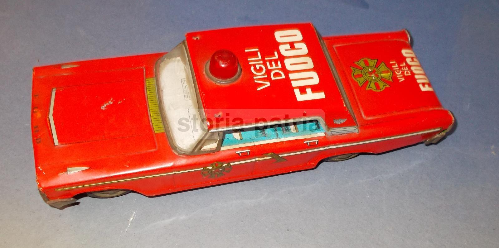 Pompieri, Vigili Del Fuoco, Anti Incendio, Graziosa Vecchia Automobilina d'Epoca immagine 1