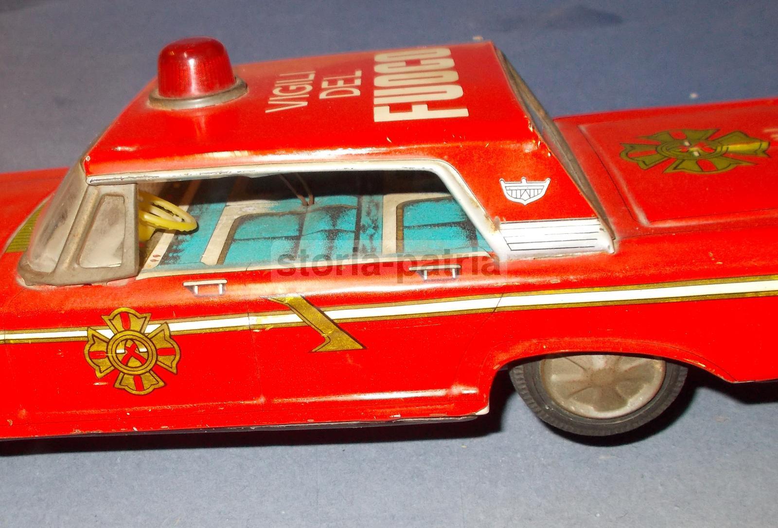 Pompieri, Vigili Del Fuoco, Anti Incendio, Graziosa Vecchia Automobilina d'Epoca immagine 2