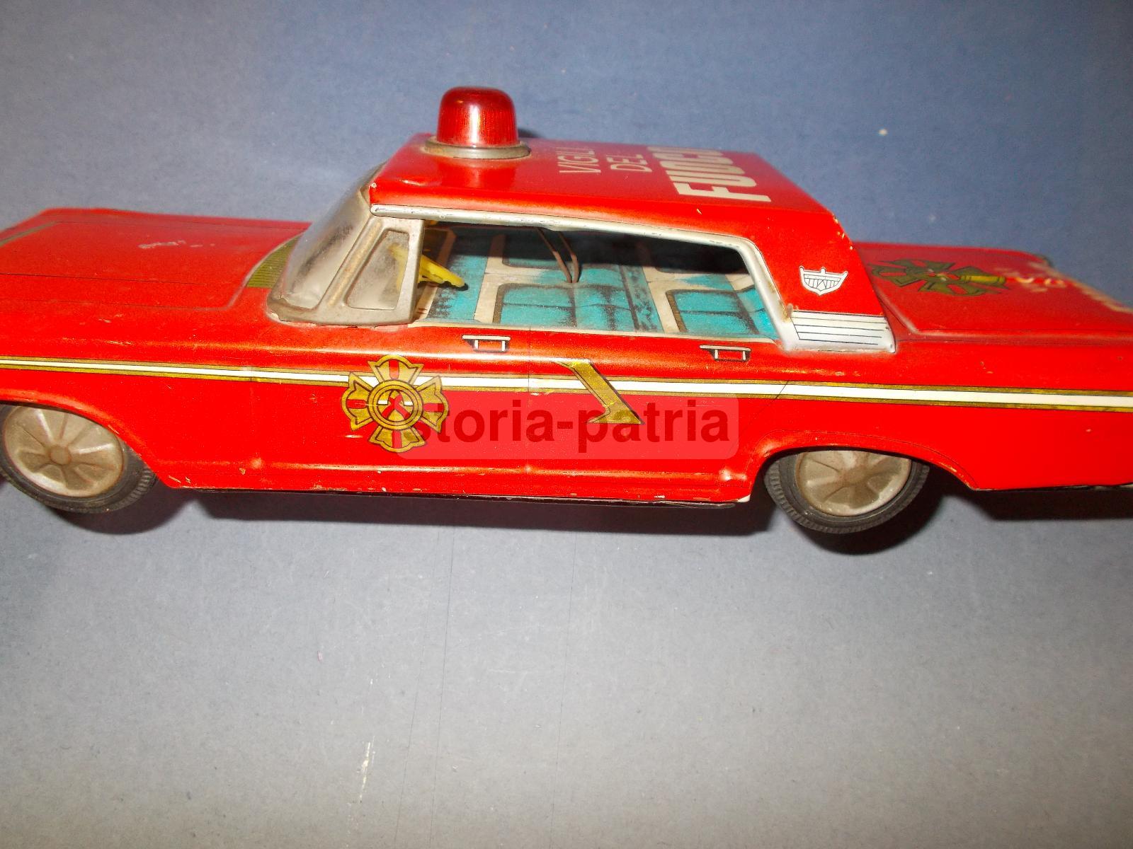 Pompieri, Vigili Del Fuoco, Anti Incendio, Graziosa Vecchia Automobilina d'Epoca immagine 6