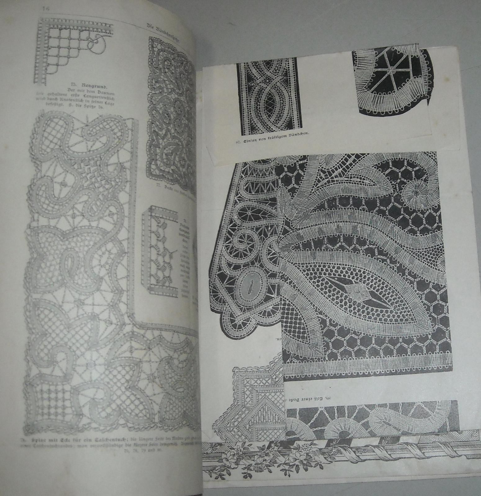 Ricami, Merletti, Sartoria, Manuale Illustrato, Pubblicitaria d'Epoca, Berlino, Milano immagine 8