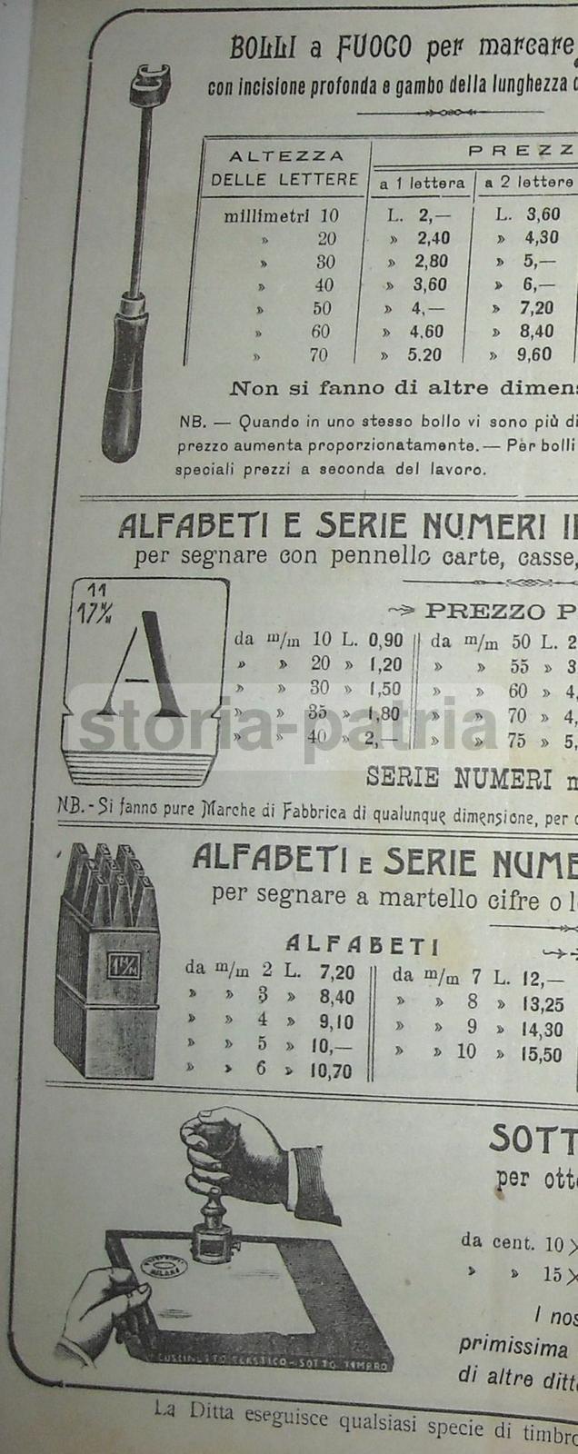 Scrittura, Inchiostri, Timbri, Articoli Di Cancelleria, Catalogo Pubblicitario, 1909 immagine 6