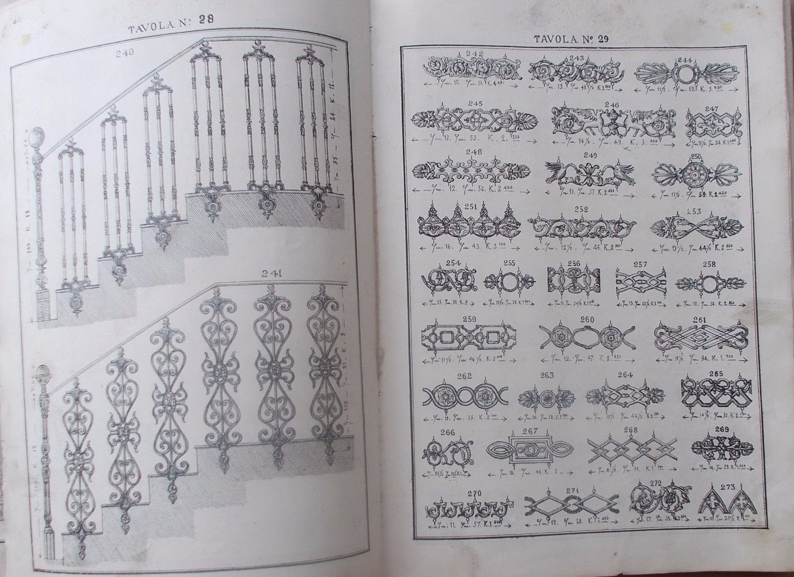 Tecnica, Meccanica, Idraulica, Fregi Decorativi, Ferri, Fusioni Varie, Scale, Napoli immagine 11