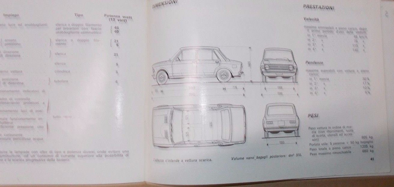 Tecnica, Motori, Automobili, Utile Libretto Duso E Manuntenzione, d'Epoca, Fiat 128 immagine 2
