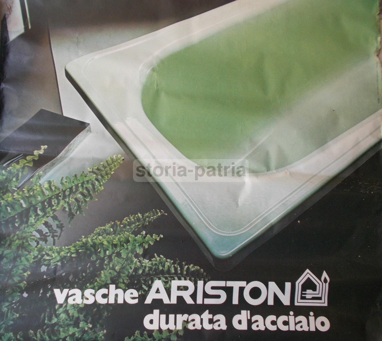 Tecnica, Sanitaria, Vasche Da Bagno, Acciaio, Ariston, Grande Manifesto Pubblicitario immagine 4