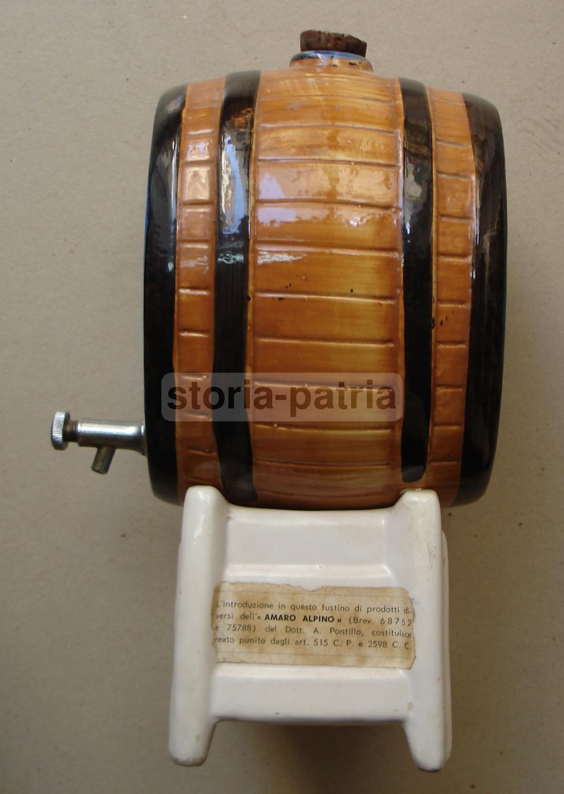 Trento, Alpi, Erboristeria, Amaro, Pontillo, Bella Ceramica Pubblicitaria, Decorativa immagine 2