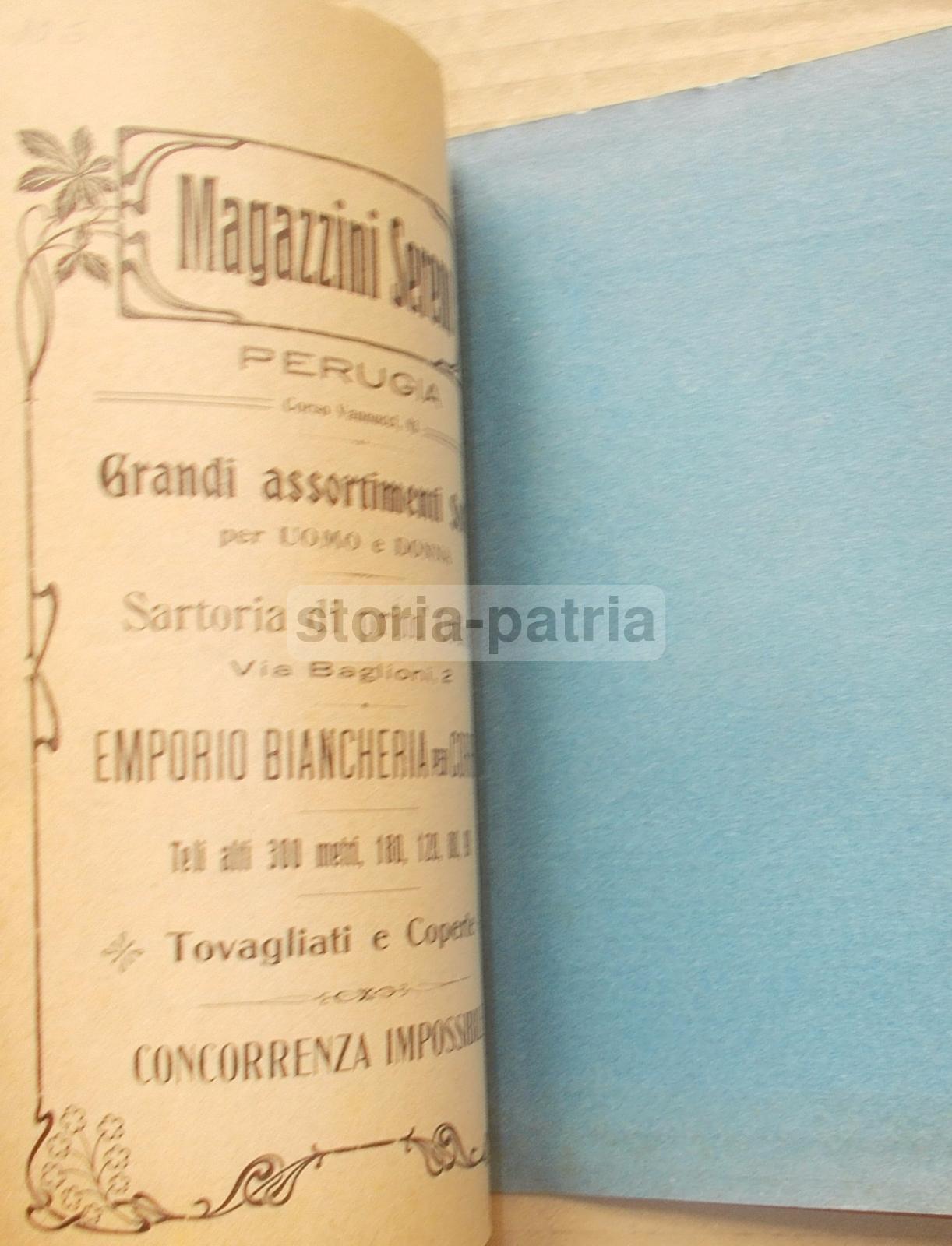 Umbria, Perugia, Antica Guida Turistica Pubblicitaria, Artistiche Copertine, Mappa immagine 4