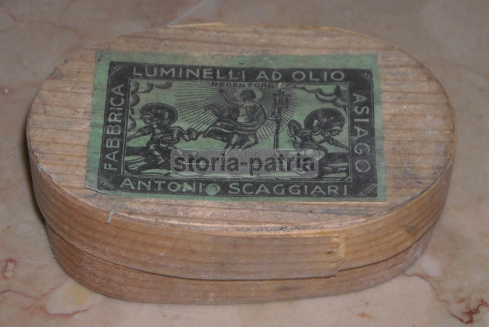 Vicenza, Asiago, Scaggiari, Illuminazione, Antica Pubblicitaria, Stampa Devozionale immagine 1