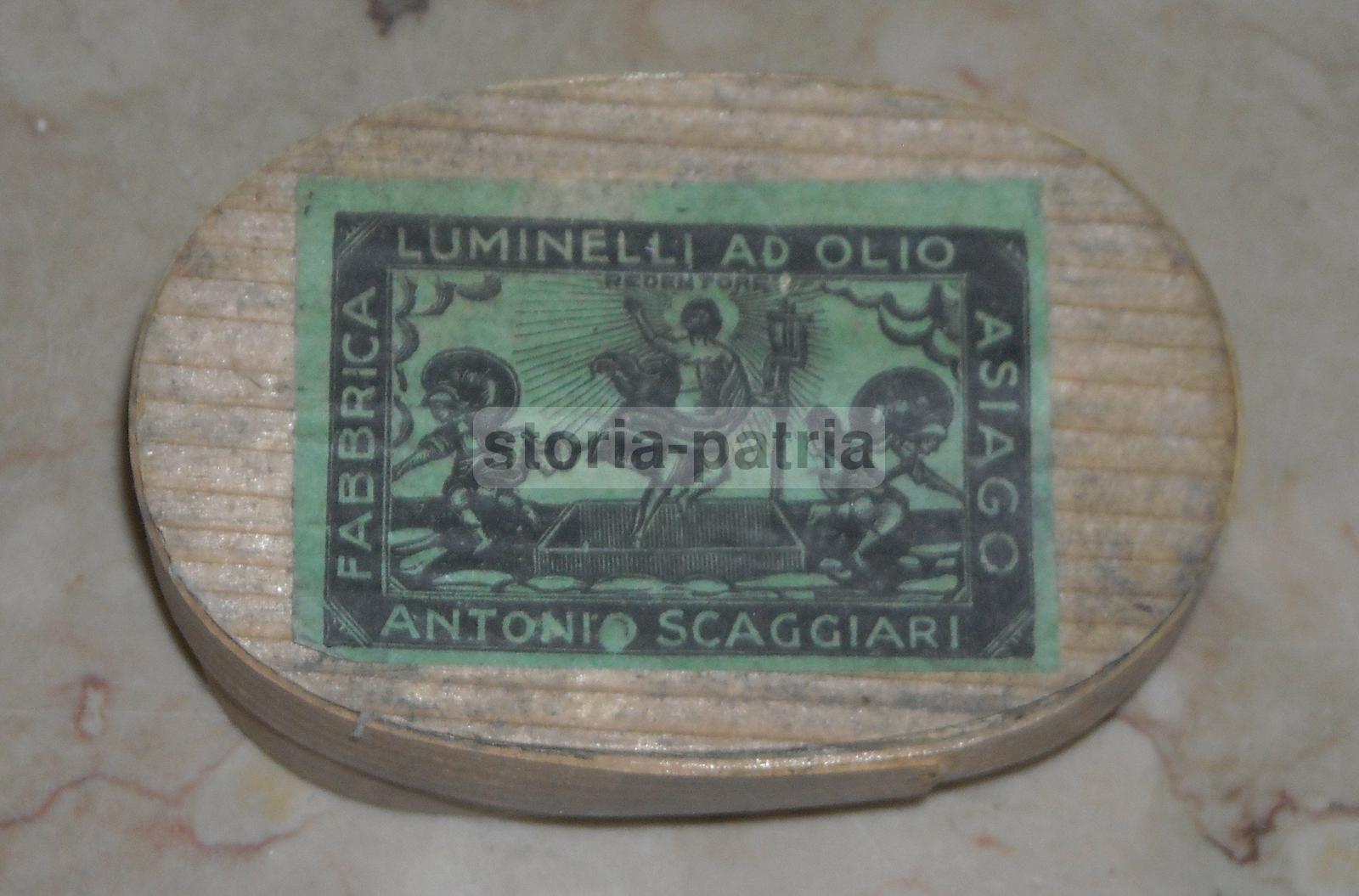 Vicenza, Asiago, Scaggiari, Illuminazione, Antica Pubblicitaria, Stampa Devozionale immagine 2